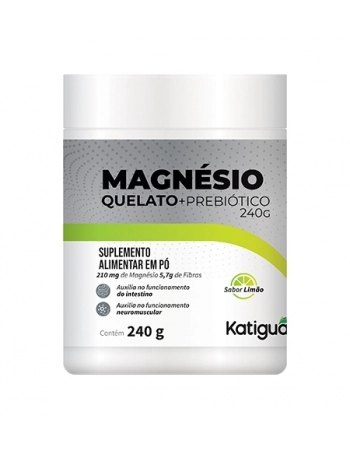 MAGNESIO PREBIOTICO LIMAO 240G KATIGUA