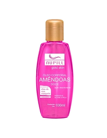 OLEO DE AMENDOAS C/ROSA MOSQUETA NUPILL GOLD SKIN 100ML