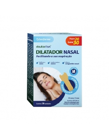 DILATADOR NASAL TAM M (55X15MM) DOUTORSAN C/30 UNID
