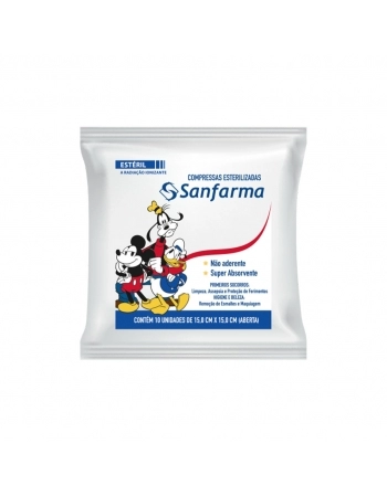 COMPRESSA NÃO ADERENTE ESTÉRIL 40X10 MICKEY