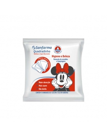 COMPRESSA QUADRADINHO 40X10 MINNIE