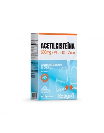 ACETILCISTEINA 600MG C/16 CAPS KATIGUA