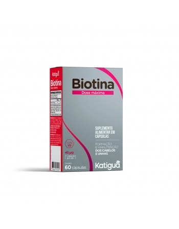 BIOTINA DOSE MAXIMA COM 60 CAPS KATIGUA