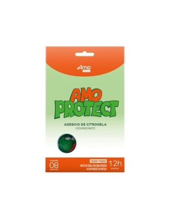 AMO PROTECT ADESIVO CITRONELA C/ 8 UN AMOVERI FARMA