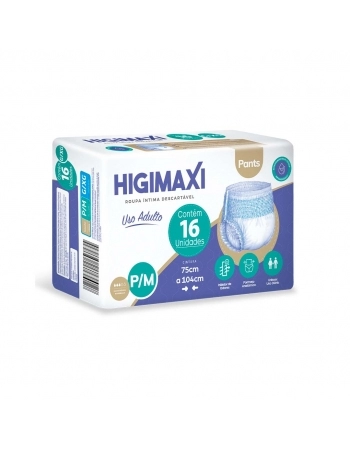 FRALDA CALCA HIGIMAXI PANTS P/M C/ 16UN