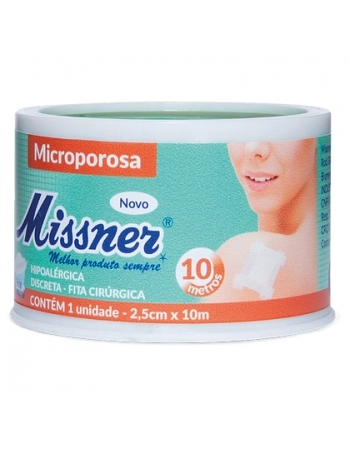 FITA MICROPOROSA 2,5X10 BRANCO MISSNER