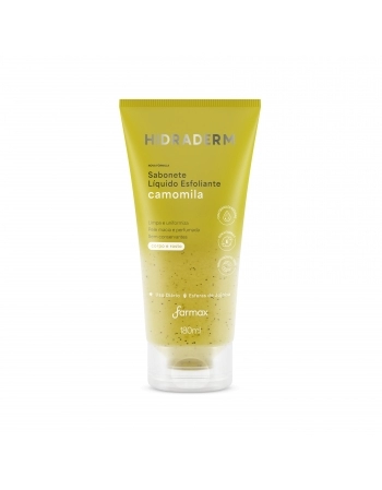 SABONETE LIQUIDO ESFOLIANTE CAMOMILA 180ML HIDRADERM FARMAX