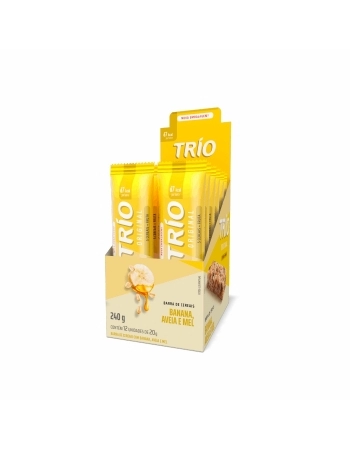 BARRA CEREAL TRIO BANANA/AVEIA/MEL C/12