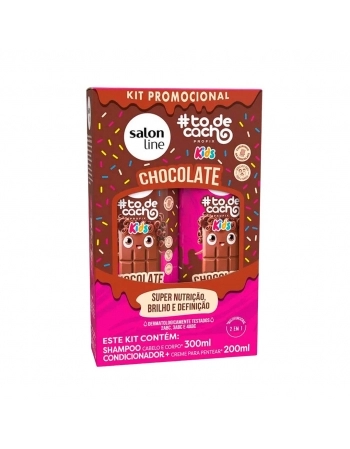 KIT SHAMPOO 300ML+COND. 200ML TODECACHOS CHOCOLATE SALON LINE