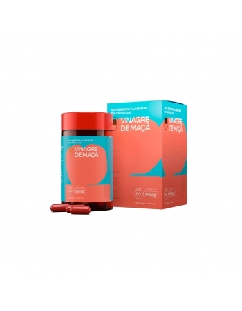 VINAGRE DE MACA VERMELHO 1000MG C/60CAPS FORTLIFE