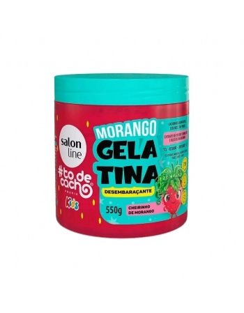 GELATINA TODECACHOS KIDS MORANGO 550G SALON LINE