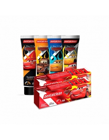 GEL DENTAL INFANTIL COM FLUOR MORANGO CARROS 50G DENTALCLEAN