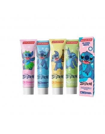 GEL DENTAL INFANTIL COM FLUOR MORANGO STITCH 50G DENTALCLEAN