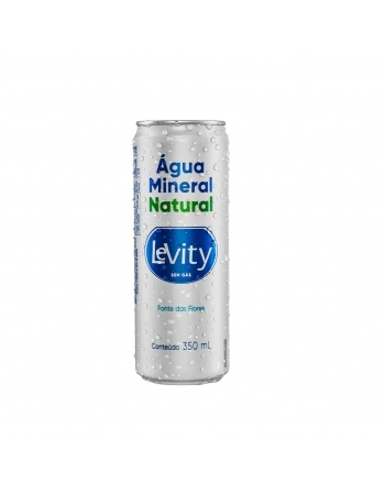 AGUA MINERAL LEVITY SEM GAS LATA 350 ML C/ 12 UND