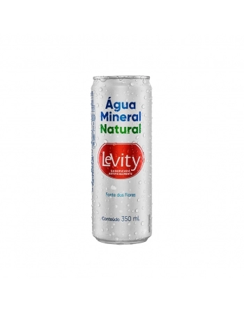 AGUA MINERAL LEVITY COM GAS LATA 350 ML C/ 12 UND