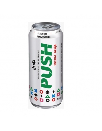 ENERGETICO PUSH SEM ACUCAR ULTRA LATA 473 ML C/6 UNID