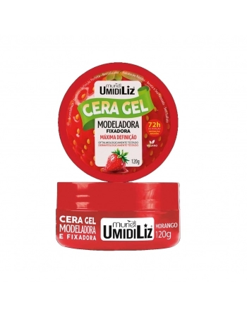 POMADA MODELADORA FIXADORA UMIDILIZ MORANGO 120G MURIEL