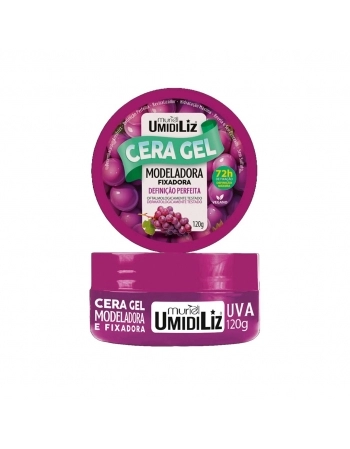 POMADA MODELADORA FIXADORA UMIDILIZ UVA 120G MURIEL