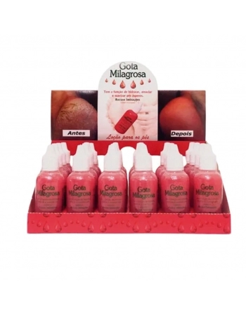 LOCAO P/ PES GOTA MILAGROSA DISPLAY C/24 UN 30ML