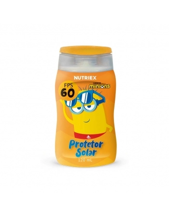 PROTETOR SOLAR FPS 60 KIDS MINIONS 120ML NUTRIEX