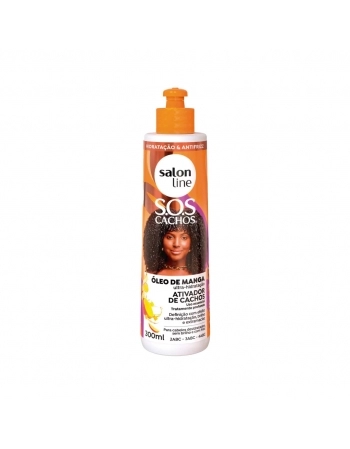 ATIVADOR DE CACHOS OLEO DE MANGA SOS CACHOS 300ML SALON LINE