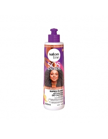 ATIVADOR DE CACHOS SUPER OLEOS SOS CACHOS 300ML SALON LINE