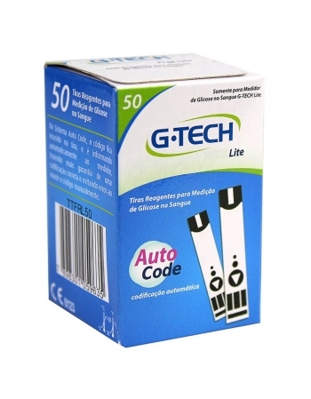 TIRAS REAGENTE G-TECH LITE COM 50 UN G-TECH