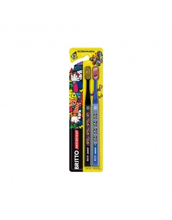 ESCOVA DENTAL UNIC ROMERO BRITTO ULTRA MACIA C/2UN DENTALCLEAN