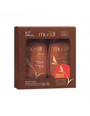 KIT OLEO CORP MURIEL 100ML AMENDOAS COM COLAGENO