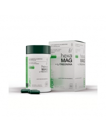 HEXA-MAG 6X 1000MG + TREONATO DE MAGNESIO C/60CAPS
