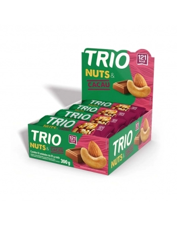 BARRA DE CEREAL TRIO NUTS CHOCOLATE COM 12 TRIO