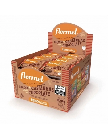 PACOCA DE CASTANHA C/CHOCOLATE ZERO DISPLAY C/24X20G