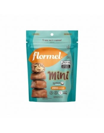 MINI BOMBOM C/COCO ZERO 60G FLORMEL