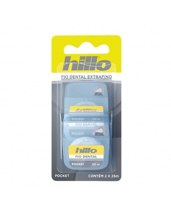 FIO DENTAL POCKET 25 MTS C/ 2 UN HILLO