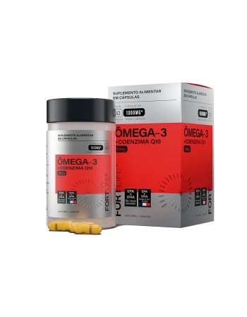 OMEGA 3 5X BIO + COENZIMA Q10 100MG C/60 CAPS FORTLIFE
