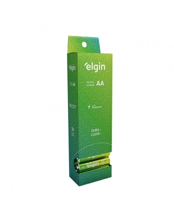 TUBO COM 24 PILHAS ALCALINAS AA ELGIN