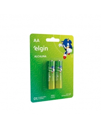 PILHA ALCALINA AA LR6A C/ 8 UN ELGIN