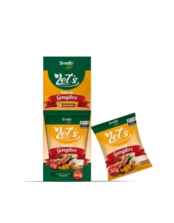 BALA DE GENGIBRE NATURAL DISPLAY C/12X40G LETS