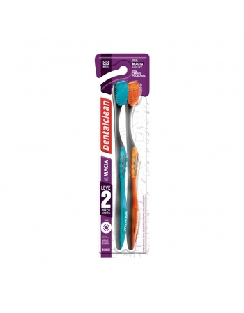 ESCOVA DENTAL DUAL MACIA C/2 DENTALCLEAN