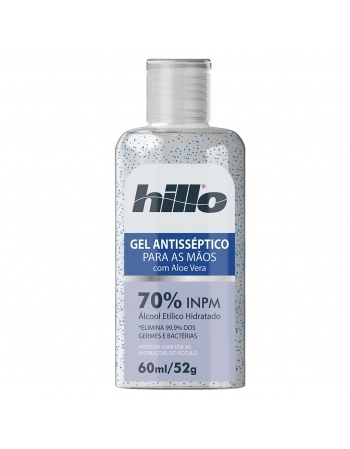 GEL ANTISSEPTICO COM ALOE VERA 70% 52G HILLO
