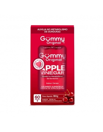 GUMMY APPLE CIDER VINEGAR BIOTINA SABOR CEREJA