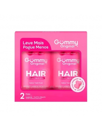 KIT GUMMY HAIR VITAMIN C/2UN TUTTI FRUTTI + TUTTI FRUTTI