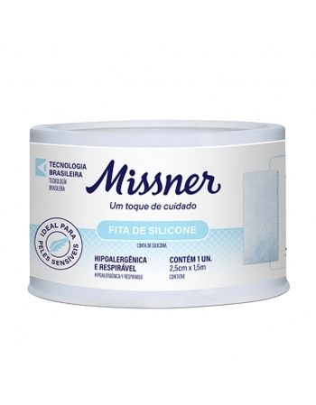 FITA DE SILICONE 2,5X1,5 BCO MISSNER