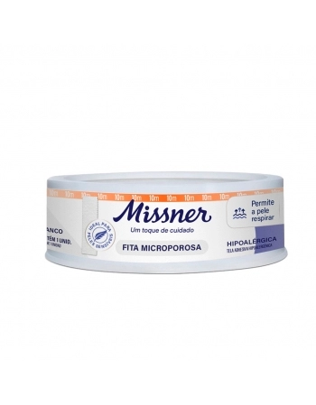 FITA MICROPOROSA 1,2X10 BRANCO MISSNER