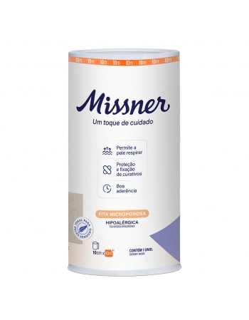 FITA MICROPOROSA 10X10 BRANCO MISSNER