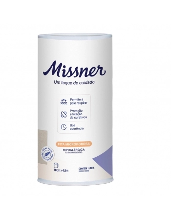 FITA MICROPOROSA 10X4,5 BRANCO MISSNER