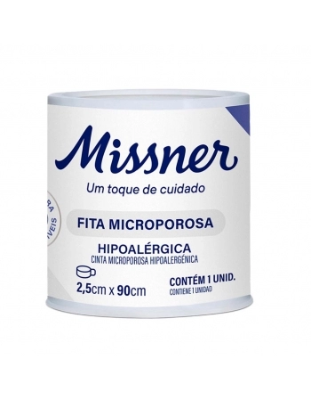 FITA MICROPOROSA 2,5X0,90 BRANCO MISSNER