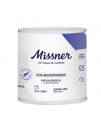 FITA MICROPOROSA 5X4,5 BRANCO MISSNER