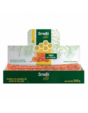 MEL NATURAL EM SACHES PALITO COM 50X10G SMELLS