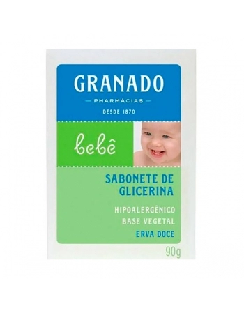 SABONETE GLICERINADO BEBE ERVA DOCE 90GR